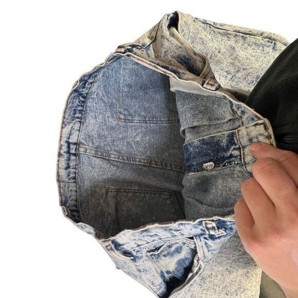 Vintage 1980s Expressions 14/16 Blue Acid Stone Wash High Rise Mom Jeans USA - Picture 12 of 16